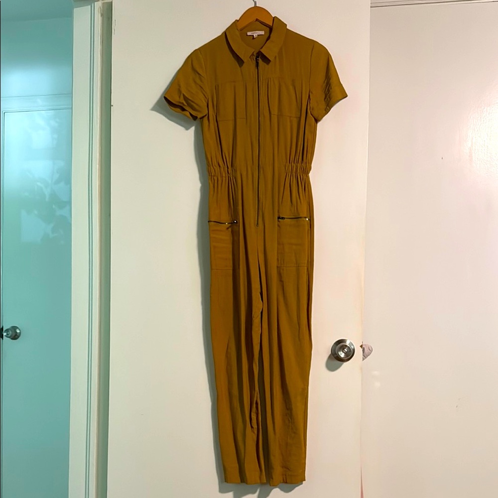 Gilli (Purchased from Roollee) Yellow Jumpsuit Utility Style Short Sleeve
